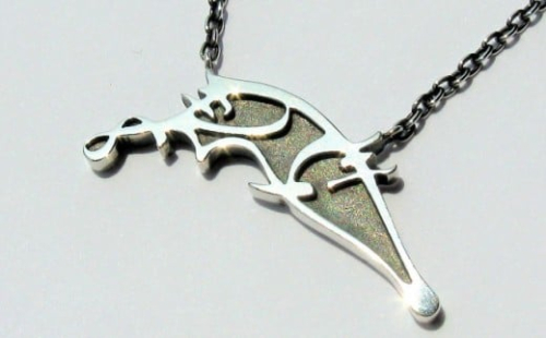 織田信長公　麒麟の花押ペンダントネックレス[016K01] 574180 - 愛知県小牧市