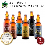 妙高高原アルペンブリックビール６種ギフトセット(500ml×6本)