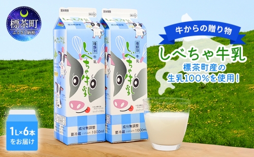 北海道　しべちゃ牛乳（1000ml）×6本 577472 - 北海道標茶町