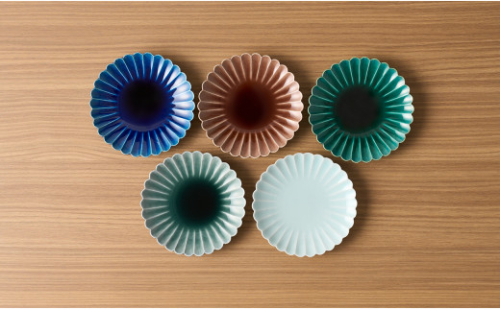 【梶謙製磁社】有田焼 Deep planet プレート14 (5枚セット) A35-210 578649 - 佐賀県有田町