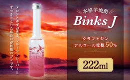 【ふるさと納税】Binks J クラフト ジン お酒 アルコール 222ml×1本