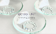 「キラキラ豆皿3枚組」  お皿 セット ガラス ミラーズウサ