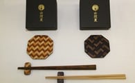 【黒檀】箸置き＆コースター