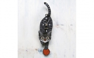 ＜C-007T1 キジトラ(子猫)-猫の振り子時計＞テニスボール