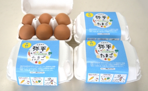 平飼卵（弥平＆ファイトリッチ）24個　頒布コース(6か月） 湖南市野菜で育った鶏の栄養豊富な卵 58900 - 滋賀県湖南市