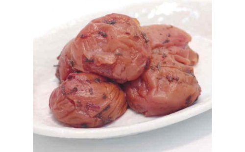 しそかつお梅干し　つぶれ梅（はちみつ入り）［ご家庭用］５００ｇ《紀州南高梅》 591548 - 和歌山県印南町