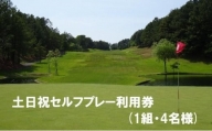 [ゴルフ利用券]エリエールゴルフクラブ松山 土日祝セルフプレー利用券4名1組