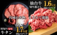 お肉の宮城県堪能セット 計3.3kg　【04203-0617】