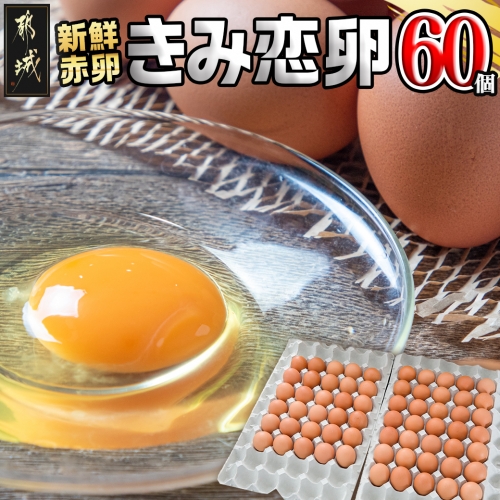 新鮮赤卵「きみ恋卵」60個_AA-2911 59663 - 宮崎県都城市