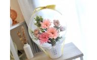 ピンク：Flower balloon ( フラワー バルーン )  アーティフィシャルフラワー  置き型タイプ 韓国 お花 贈り物