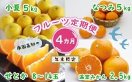 【定期便】柑橘お楽しみ定期便４回コース　U-187