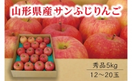 《先行予約 2024年度発送》【山形県産】サンふじりんご秀品5kg FSY-0407