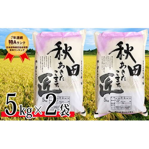 【早期受付 令和2年産】農家直送 7年連続「特A」ランク 秋田県 仙北市産米 あきたこまち 5kg×2袋(合計:10kg)2020年10月から発送開始