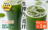 北海道南幌産青汁 なんと！おいしい若葉のしずく 1箱入り NP1-311