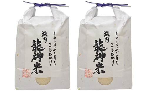 【頒布会】JAいび川プレミアム「坂内龍神米」/白米3kg×2 3ヶ月連続 606717 - 岐阜県池田町