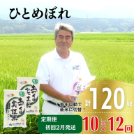 年末企画〈2023年2月から発送〉〈定期便〉ひとめぼれ 白米 10kg(5kg×2 ...