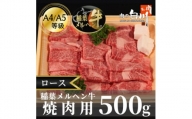 稲葉メルヘン牛(A4-A5)　ロース焼肉500g【1291448】