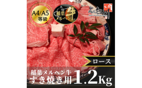 稲葉メルヘン牛(A4-A5)すき焼き用 ロース1.2Kg【1291595】 614848 - 富山県小矢部市