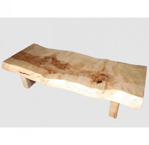 【35】座卓（テーブル）マカバ・一枚天板【厚さ約7.5cm】