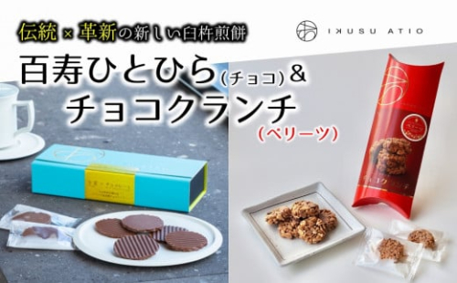 有機チョコレート煎餅＆ベリーツいちごチョコクランチ2種セット 616902 - 大分県臼杵市