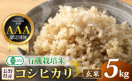 【先行予約】木島平産 有機JAS コシヒカリ 玄米 約5kg | 米 玄米 コシヒカリ こしひかり お米 おこめ 有機JAS 長野県 木島平村 信州