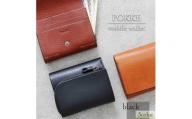 【色/ブラック】 ポッケ・二つ折り財布 TowaRe:［トワリ］ 本革 レザー