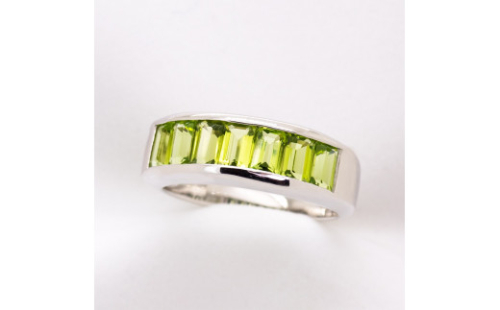 ペリドット リング 2.0ct SV925 （161351）[山梨 指輪 ペリドット シルバー ジュエリー] 619191 - 山梨県甲斐市