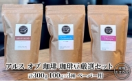 珈琲豆 厳選 セット 100g×3種 ペーパー用 コーヒー 珈琲