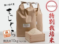 青森県鰺ヶ沢町【令和6年産・新米】特別栽培米 まっしぐら 無洗米 10kg（5kg×2袋）