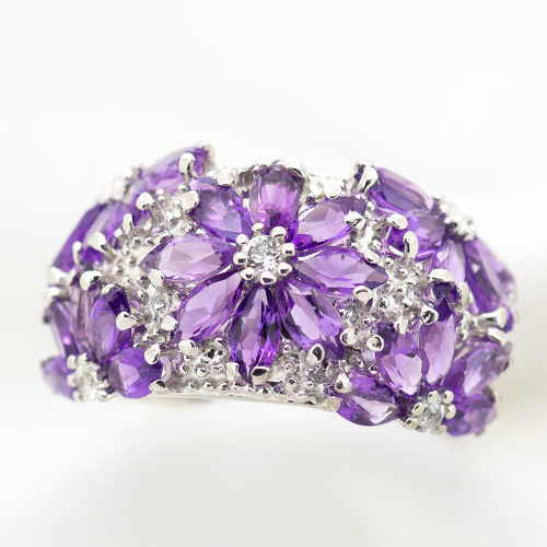 アメジスト リング 4.0ct SV925 （12505） 620506 - 山梨県甲斐市