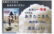 【新米】令和4年産 秋田県産あきたこまち 一等米 農家直送 無洗米10kg
