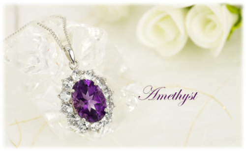 アメジスト ペンダント 6ct SV925 （16100）[山梨 ペンダント ネックレス アメジスト シルバー ジュエリー] 624106 - 山梨県甲斐市