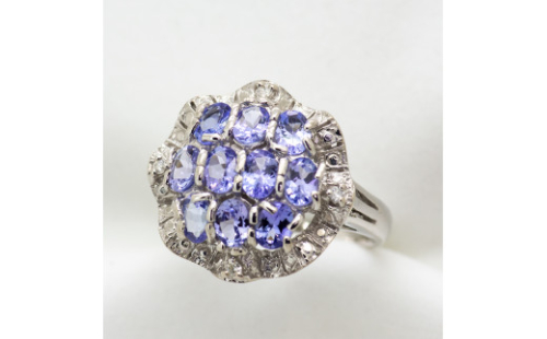 タンザナイト リング 1.50ct SV925 （12475）[山梨 指輪 タンザナイト シルバー ジュエリー] 624110 - 山梨県甲斐市