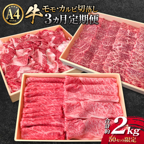 ［50セット限定］JAこゆ牛バラエティ 3ヵ月定期便（A4等級以上） ※2023年4月配送開始【E142-2】 629933 - 宮崎県新富町