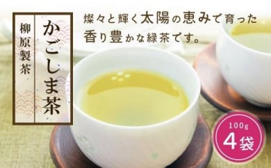 鹿児島茶【緑茶】100ｇ×4袋 630977 - 鹿児島県大崎町