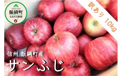 りんご 10kg サンふじ 訳あり 長野県産 【 不揃い 規格外 わけあり 傷あり 家庭用 １０キロ １３０００円 １３０００ １月 １月発送 長野 信州 】 長野県 飯綱町 ふるさと振興公社 ※2022年12月上旬頃から順次発送予定 ※沖縄および離島への配送不可 [0289] 631971 - 長野県飯綱町