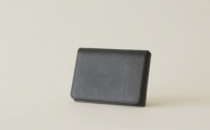No.292-03 革かばん・purr（パー） Lpasscase(black) ／ カードケース 革製品 オイルレザー 牛革 兵庫県