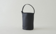 No.293-02 purr（パー） three | SMALL onehandle bag(black) ／ バケツ型バッグ 革製品 ソフトシュリンク 牛革 兵庫県
