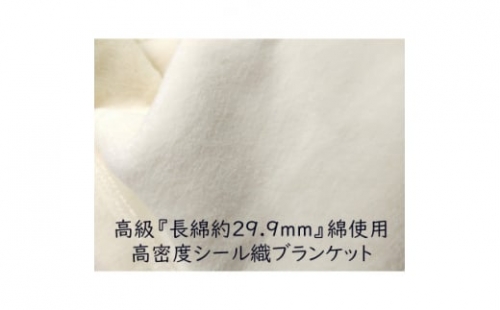 綿１００％綿毛布 厚手タイプ  クリーム 野上織物株式会社