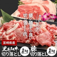 牛肉＆豚肉切り落としセット【合計2kg】 K16_0056_2