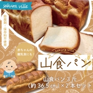 22-354．sakura ville特製 四万十の山食パン2本セット