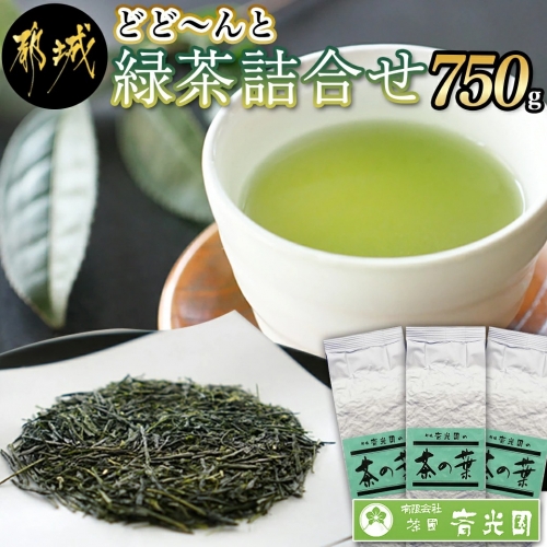 どどーんと緑茶詰合せセット 750g(250g×3袋)_LC-C304 641183 - 宮崎県都城市
