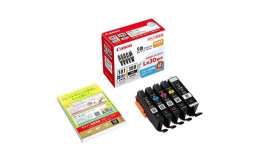 ◆インクジェットプリンター(ピクサス)用インクカートリッジ標準容量5色マルチパックモデル。従来品に比べイニシャルコストを低く設定することで、ユーザーの「買いやすさ」を実現。L判写真用紙(GL-101)
