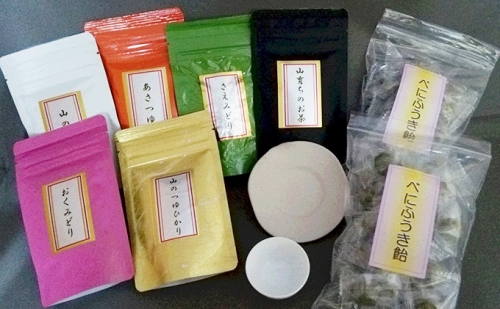 太田園の天竜茶　30g×6袋、茶皿×1個、茶飴×1袋 6421 - 静岡県浜松市