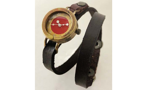 HR24の手作り時計　D（女性用）こげ茶 ファッション小物 雑貨 日用品  64223 - 広島県安芸高田市