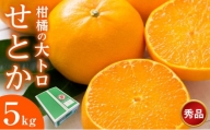 [サンマルシェ] せとか 秀品 5kg ご家庭用 柑橘 大トロ 20000円 台 数量限定 おすすめ人気