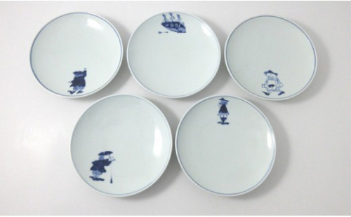 有田焼 絵変り 丸銘々皿揃 ヤマト陶磁器 食器 器 うつわ 陶磁器 皿 ギフト 贈答 35000円 3.5万円 A35-444 645977 - 佐賀県有田町