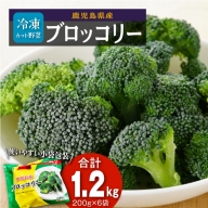 鹿児島県産　冷凍ブロッコリー 200g×6パック