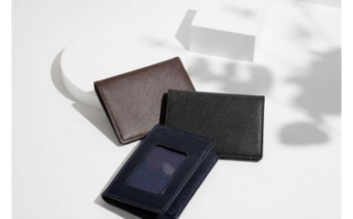 H-192　サフィアーノパスケース　ネイビー 650047 - 兵庫県たつの市