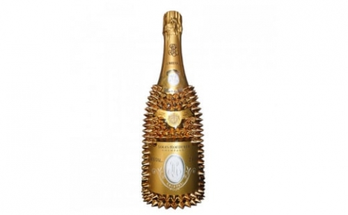 シャンパン　オリジナル デコレーションボトル (トゲRクリスタル)　750ml　1本【1384043】